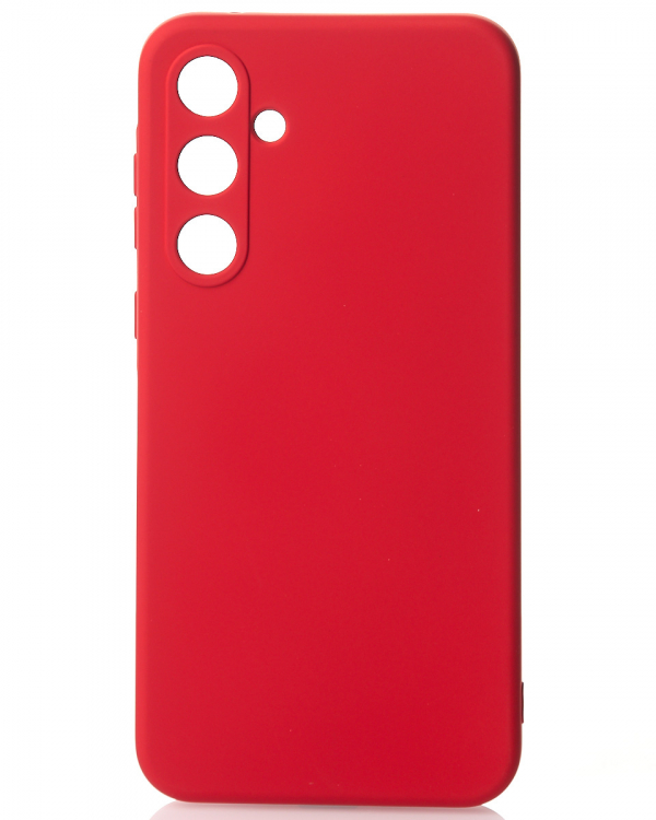 Силиконовый чехол SOFT Silicone Case для Samsung A35 (без лого) красный