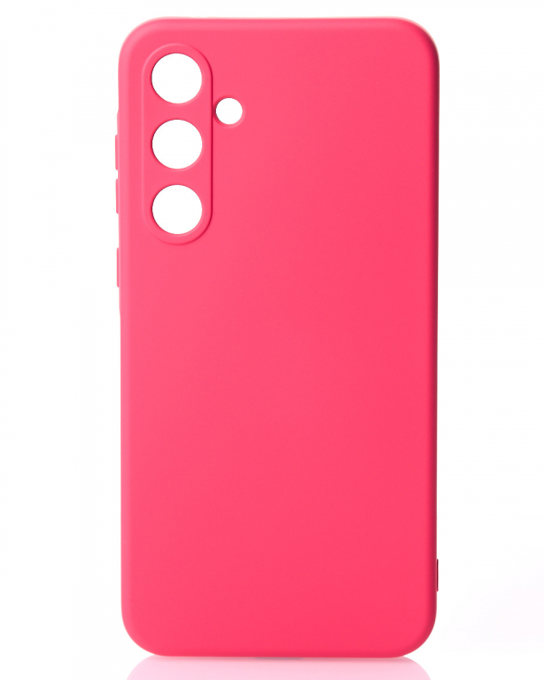 Силиконовый чехол SOFT Silicone Case для Samsung A35 (без лого) малиновый