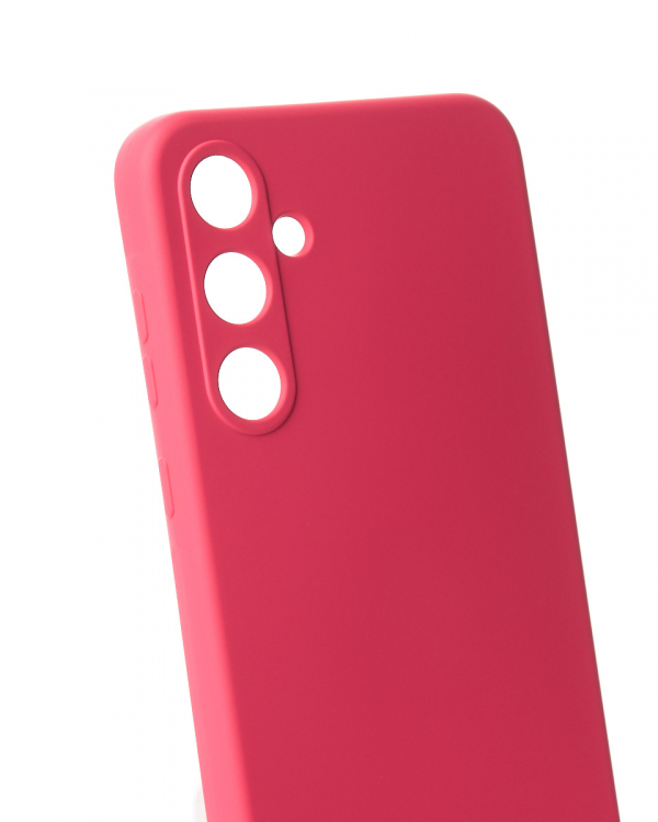 Силиконовый чехол SOFT Silicone Case для Samsung A35 (без лого) малиновый