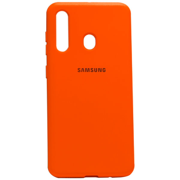 Силиконовый чехол SOFT Silicone Case для Samsung A20/ A30 HQ (с логотипом) оранжевый