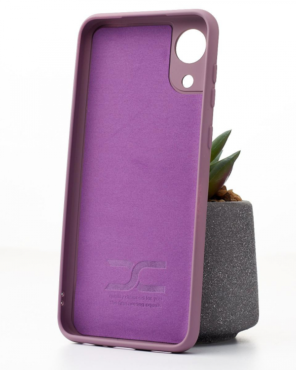 Силиконовый чехол SOFT Silicone Case для Samsung A03 Core (ТРИЗУБ) лаванда