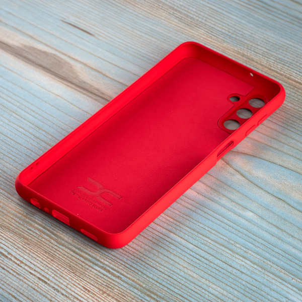 Силиконовый чехол SOFT Silicone Case для Samsung A04S (без лого) красный
