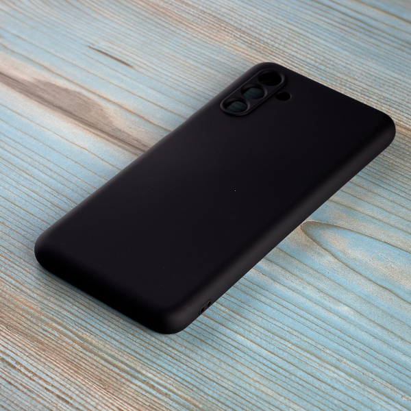 Силиконовый чехол SOFT Silicone Case для Samsung A04S (без лого) черный