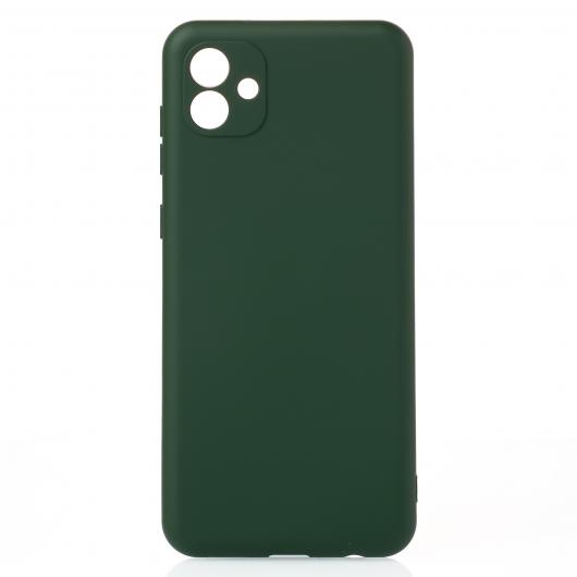 Силиконовый чехол SOFT Silicone Case для Samsung A04 (без лого) темно-зеленый