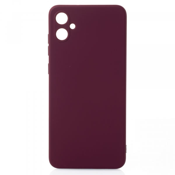 Силиконовый чехол SOFT Silicone Case для Samsung A05/M05 (без лого) бордовый