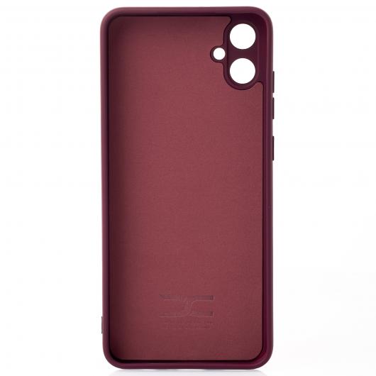 Силиконовый чехол SOFT Silicone Case для Samsung A05/M05 (без лого) бордовый