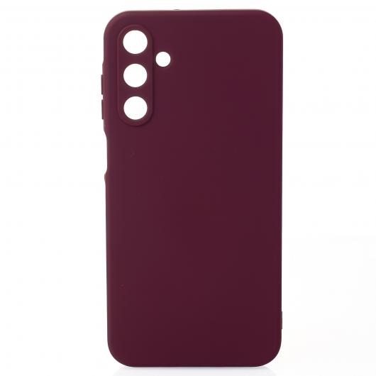 Силиконовый чехол SOFT Silicone Case для Samsung A25 (без лого) бордовый