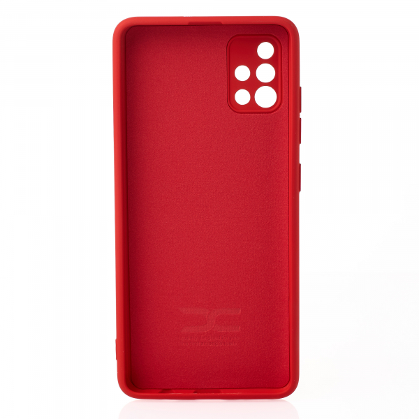 Силиконовый чехол SOFT Silicone Case для Samsung A51 (без лого) красный