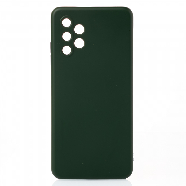 Силиконовый чехол SOFT Silicone Case для Samsung A32 4G (без лого) темно-зеленый