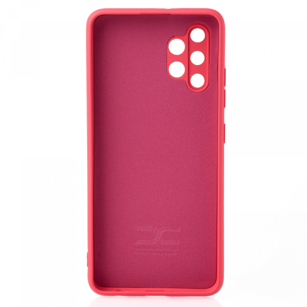 Силиконовый чехол SOFT Silicone Case для Samsung A32 4G (без лого) малиновый