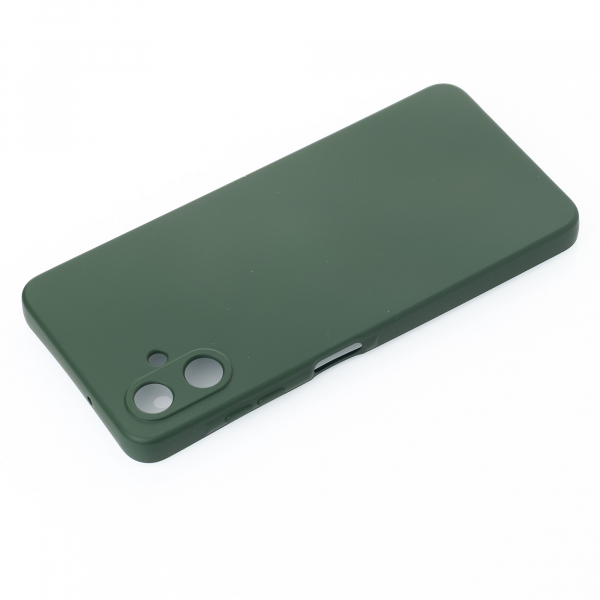 Силиконовый чехол SOFT Silicone Case для Samsung A06 (без лого) темно-зеленый