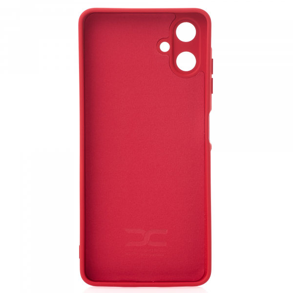 Силиконовый чехол SOFT Silicone Case для Samsung A06 (без лого) красный