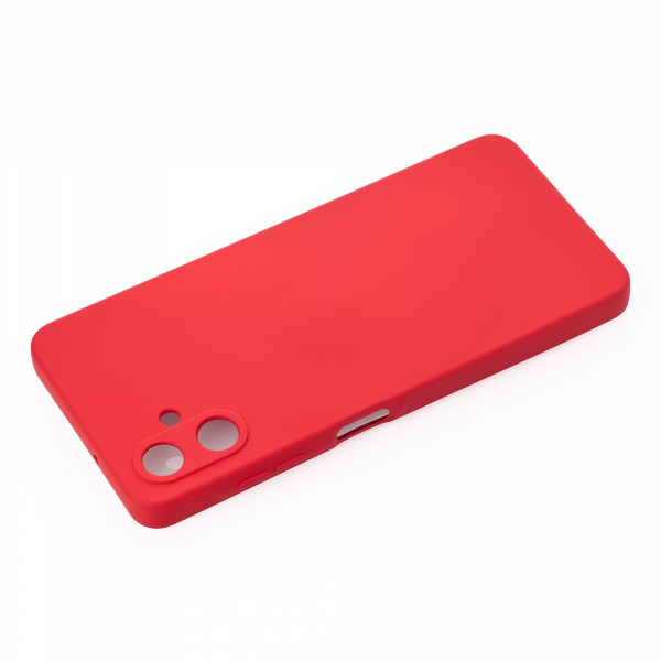 Силиконовый чехол SOFT Silicone Case для Samsung A06 (без лого) красный