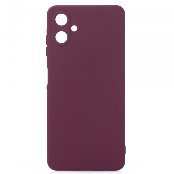 Силиконовый чехол SOFT Silicone Case для Samsung A06 (без лого) бордовый
