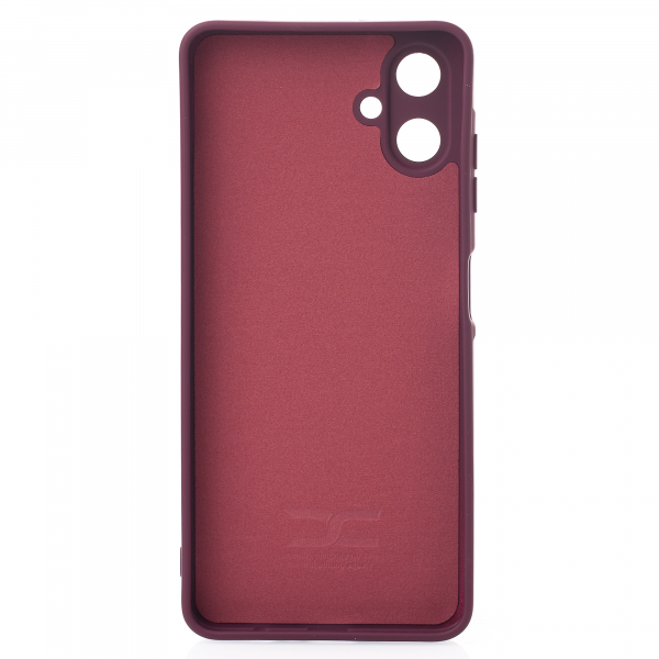 Силиконовый чехол SOFT Silicone Case для Samsung A06 (без лого) бордовый