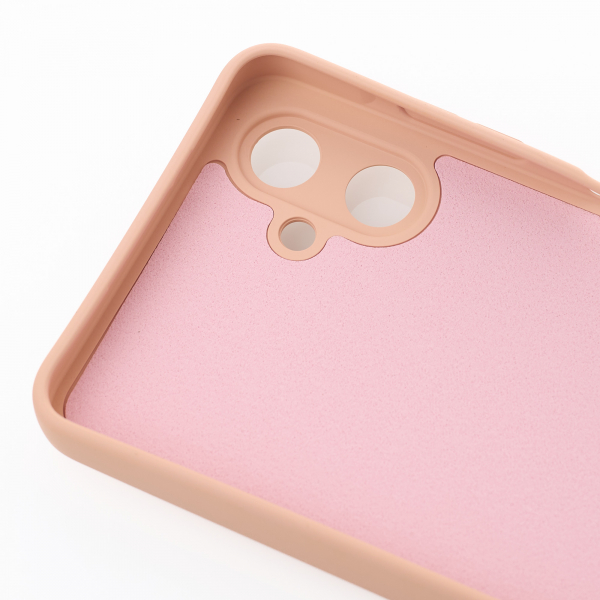 Силиконовый чехол SOFT Silicone Case для Samsung A06 (без лого) пудра