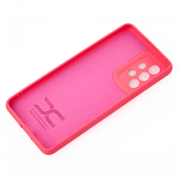 Силиконовый чехол SOFT Silicone Case для Samsung A53 5G (ТРИЗУБ) малиновый