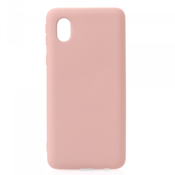 Силиконовый чехол SOFT Silicone Case для Samsung A01 Core/M01 Core (без лого) персик