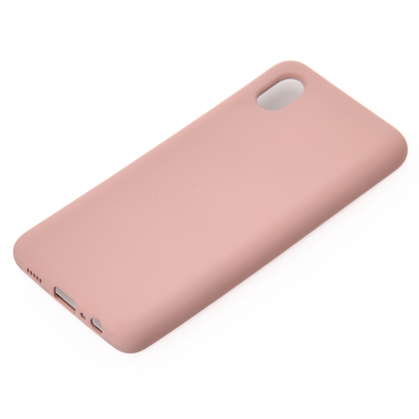 Силиконовый чехол SOFT Silicone Case для Samsung A01 Core/M01 Core (без лого) персик