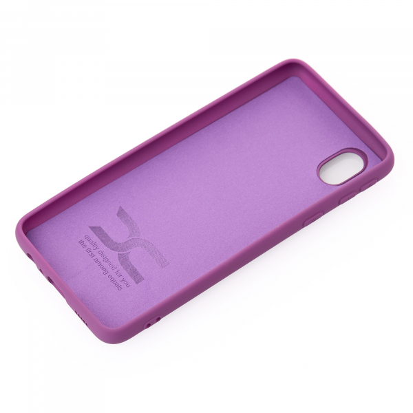 Силиконовый чехол SOFT Silicone Case для Samsung A01 Core/M01 Core (без лого) сиреневый