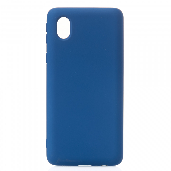 Силиконовый чехол SOFT Silicone Case для Samsung A01 Core/M01 Core (без лого) синий