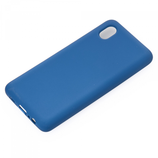 Силиконовый чехол SOFT Silicone Case для Samsung A01 Core/M01 Core (без лого) синий