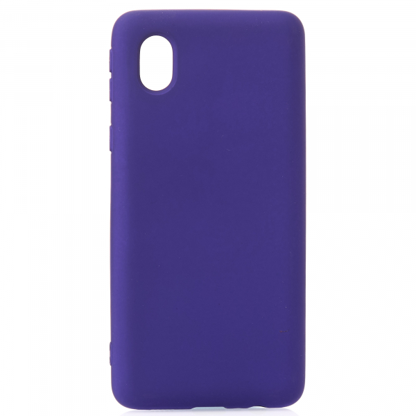 Силиконовый чехол SOFT Silicone Case для Samsung A01 Core/M01 Core (без лого) фиолетовый