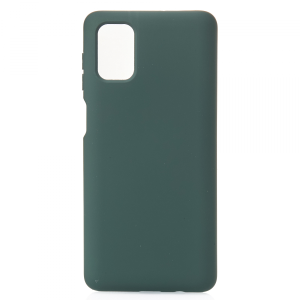 Силиконовый чехол SOFT Silicone Case для Samsung M51 (без лого) темно-зеленый