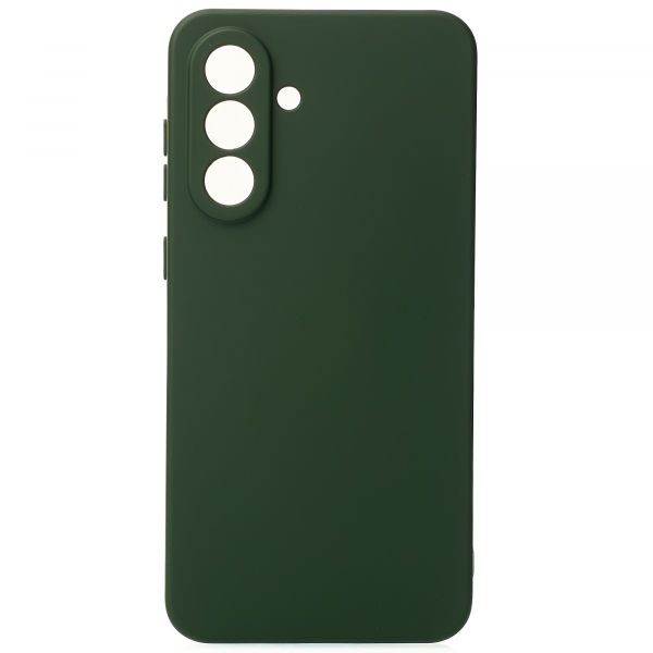 Силиконовый чехол SOFT Silicone Case для Samsung A56 (без лого) темно-зеленый