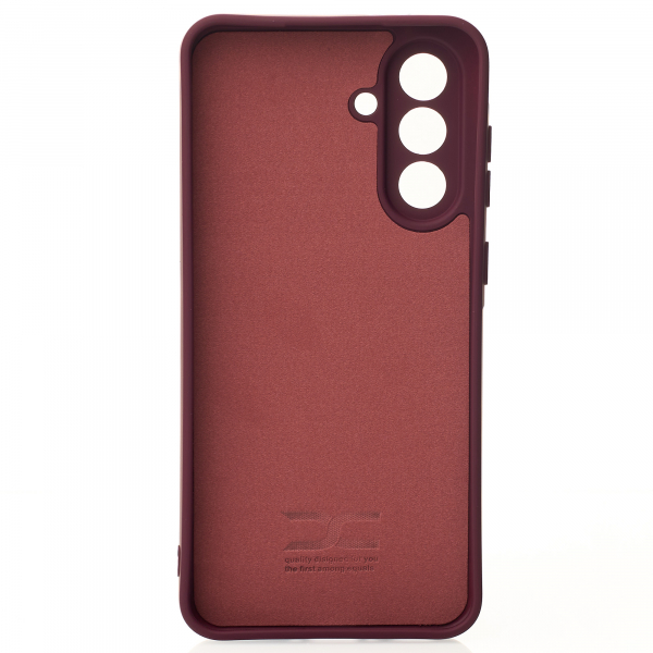 Силиконовый чехол SOFT Silicone Case для Samsung A56 (без лого) бордовый
