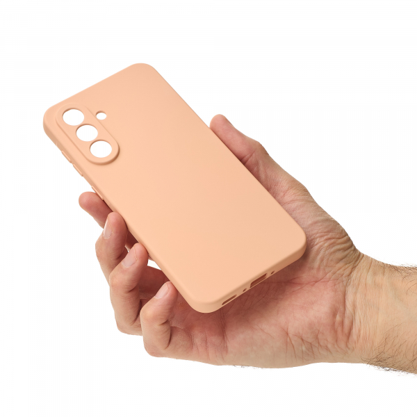 Силиконовый чехол SOFT Silicone Case для Samsung A56 (без лого) пудра