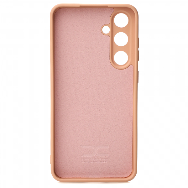 Силиконовый чехол SOFT Silicone Case для Samsung S24 FE (без лого) пудра