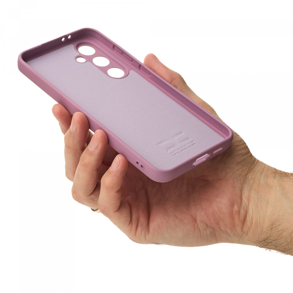 Силиконовый чехол SOFT Silicone Case для Samsung S24 FE (без лого) лаванда