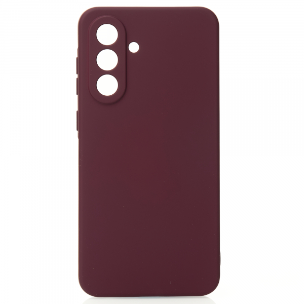 Силиконовый чехол SOFT Silicone Case для Samsung A36 (без лого) бордовый