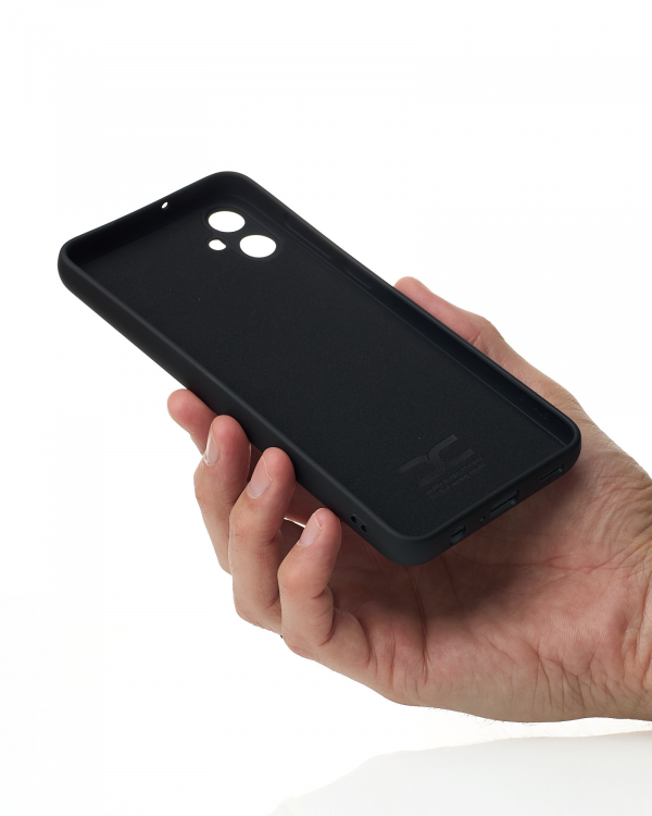 Силиконовый чехол SOFT Silicone Case для Samsung A05/M05 (без лого) черный