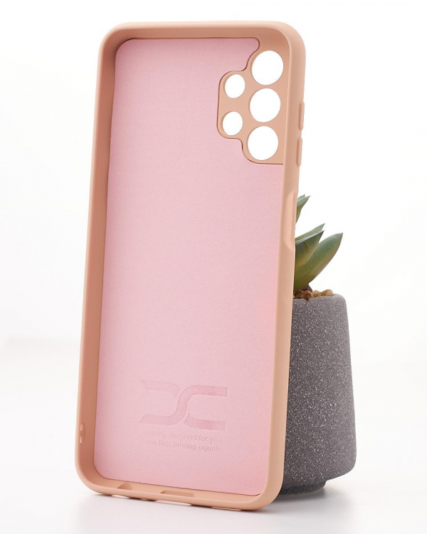 Силиконовый чехол SOFT Silicone Case для Samsung A13 4G (ТРИЗУБ) пудра