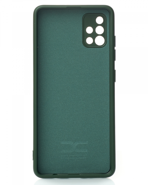 Силиконовый чехол SOFT Silicone Case для Samsung A51 (без лого) темно-зеленый