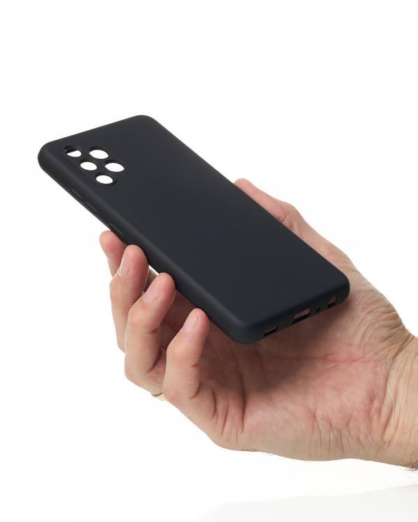 Силиконовый чехол SOFT Silicone Case для Samsung A32 4G (без лого) черный