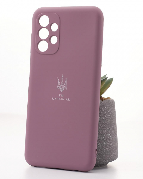 Силиконовый чехол SOFT Silicone Case для Samsung A13 4G (ТРИЗУБ) лаванда