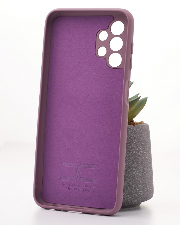Силиконовый чехол SOFT Silicone Case для Samsung A13 4G (ТРИЗУБ) лаванда