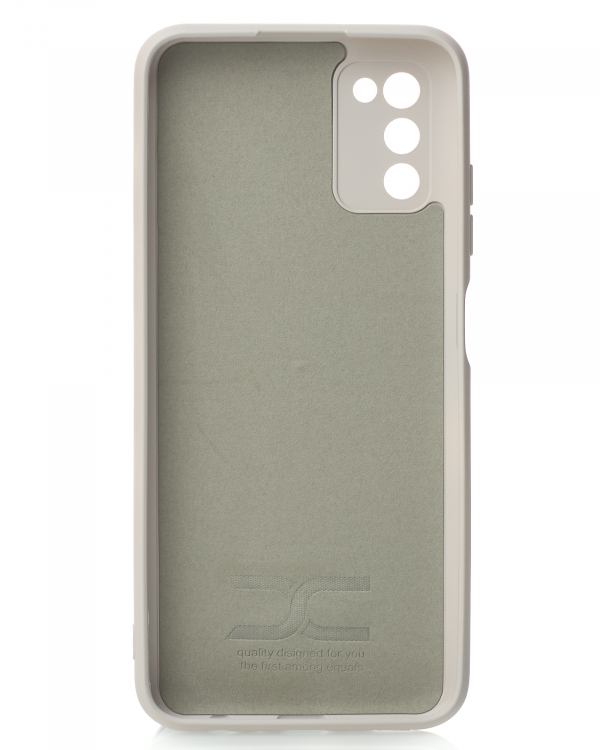 Силиконовый чехол SOFT Silicone Case для Samsung A03S (без лого) серый