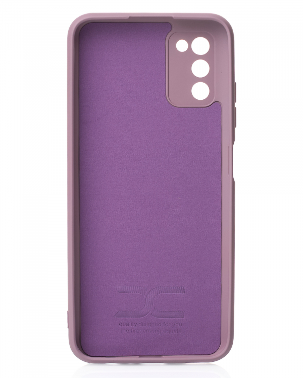 Силиконовый чехол SOFT Silicone Case для Samsung A03S (без лого) лаванда
