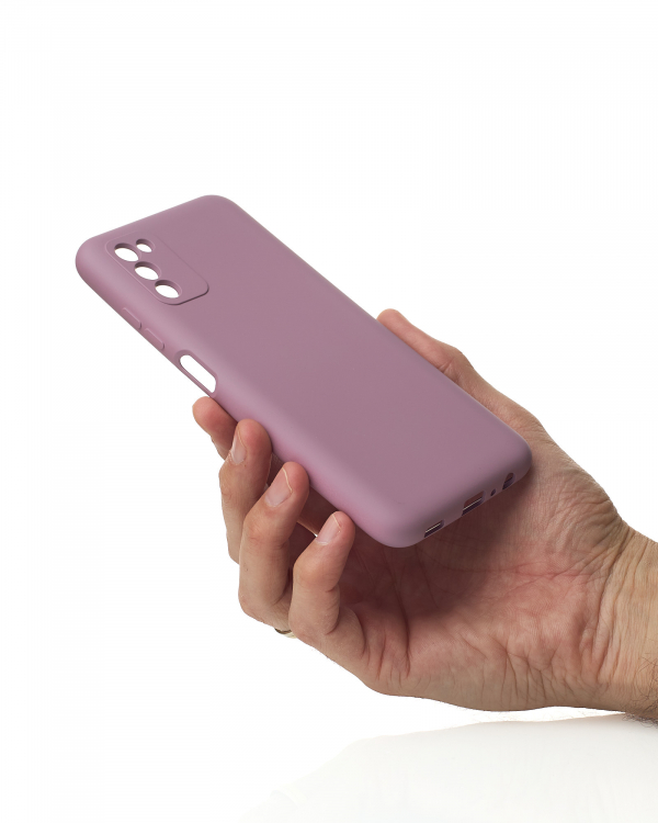 Силиконовый чехол SOFT Silicone Case для Samsung A03S (без лого) лаванда