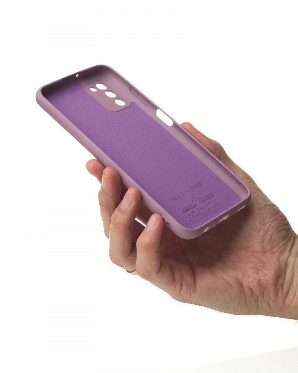 Силиконовый чехол SOFT Silicone Case для Samsung A03S (без лого) лаванда