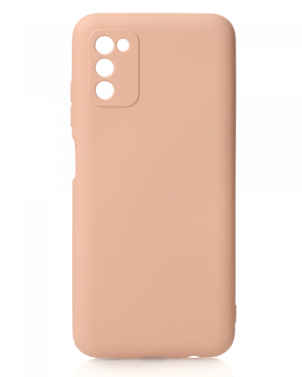 Силиконовый чехол SOFT Silicone Case для Samsung A03S (без лого) пудра
