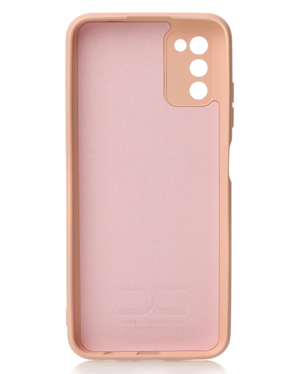 Силиконовый чехол SOFT Silicone Case для Samsung A03S (без лого) пудра