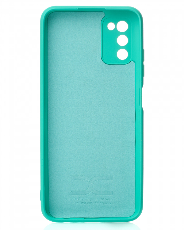 Силиконовый чехол SOFT Silicone Case для Samsung A03S (без лого) бирюза