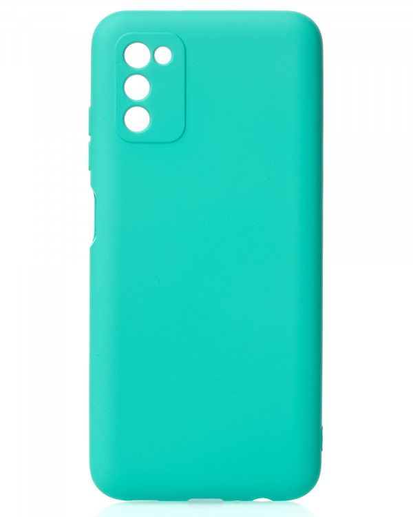 Силиконовый чехол SOFT Silicone Case для Samsung A03S (без лого) бирюза