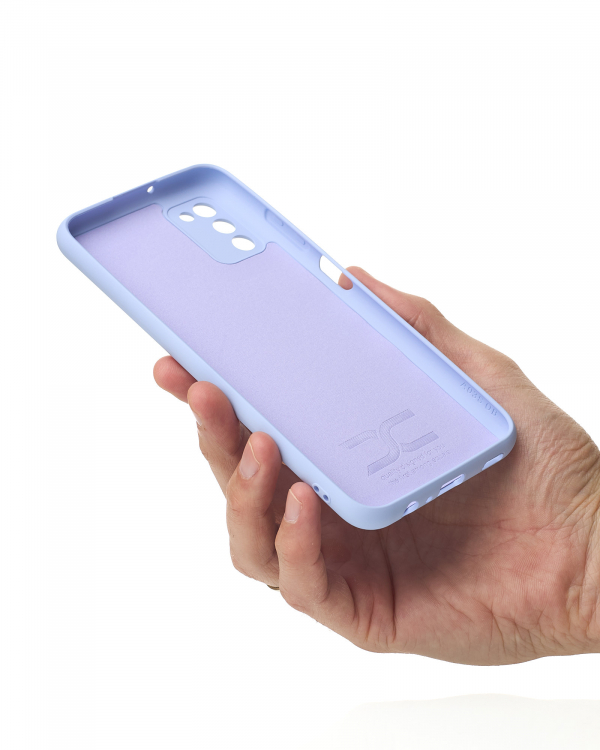 Силиконовый чехол SOFT Silicone Case для Samsung A03S (без лого) фиалковый