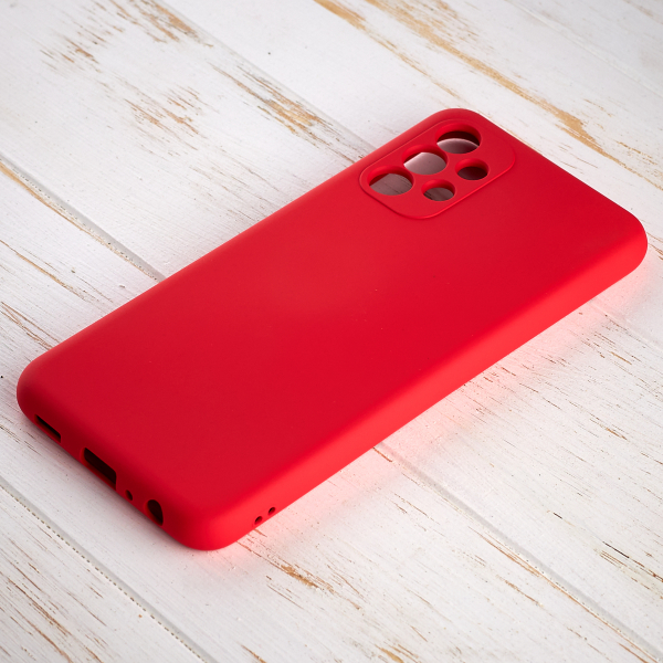 Силиконовый чехол SOFT Silicone Case для Samsung A13 4G (без лого) красный